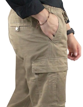 Pantalón cargo recto Innermotion de gabardina para hombre