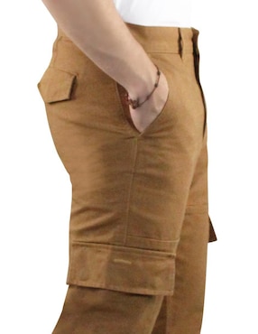 Pantalón cargo recto Innermotion de gabardina para hombre