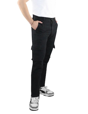 Pantalón cargo recto Innermotion de gabardina para hombre