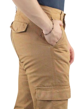 Pantalón cargo recto Innermotion de gabardina para hombre