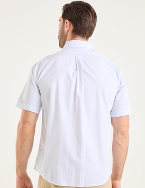 Camisa casual Ferrioni de algodón manga corta para hombre