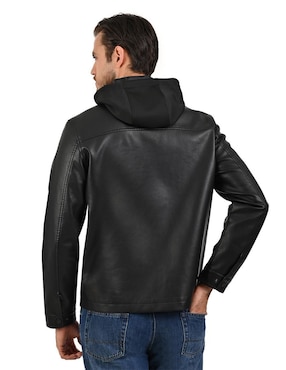 Chamarra casual lee con capucha para hombre