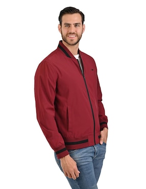 Chamarra bomber lee con bolsillos para hombre
