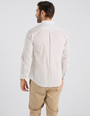 Camisa casual Regent Street de algodón manga larga para hombre