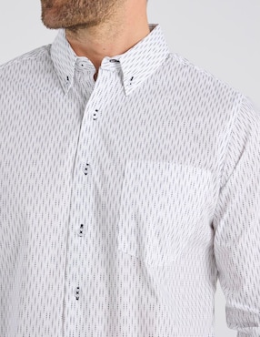 Camisa casual Regent Street de algodón manga larga para hombre
