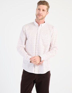 Camisa casual Dioro de algodón manga larga para hombre