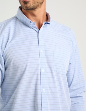 Camisa casual Dioro de bambú manga larga para hombre