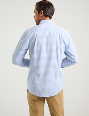 Camisa casual Dioro de bambú manga larga para hombre