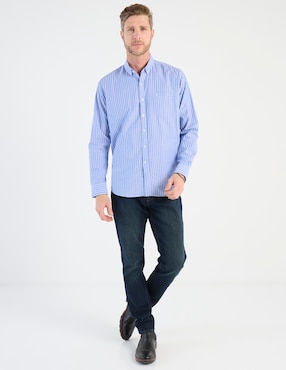 Camisa casual Dioro de algodón manga larga para hombre