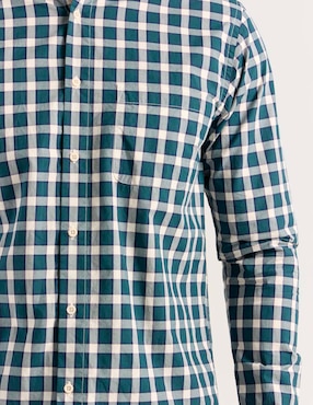Camisa casual Polosur de algodón manga larga para hombre
