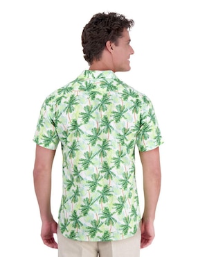Camisa casual Camasha de bambú manga corta para hombre
