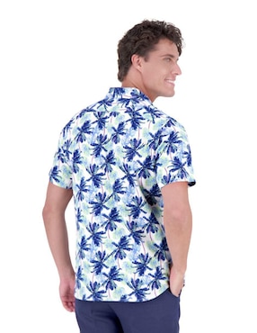 Camisa casual Camasha de algodón manga corta para hombre