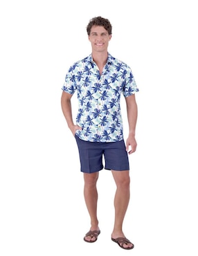 Camisa casual Camasha de algodón manga corta para hombre