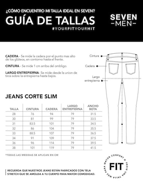 Jeans slim Seven jeans MARI para hombre