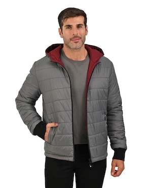 Chamarra casual Perry Ellis portfolio reversible para hombre