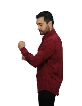 Camisa casual Platini de algodón manga larga para hombre