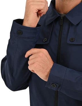 Chamarra casual Perry Ellis Portfolio con bolsillos para hombre