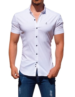 Camisa casual John Leopard para hombre