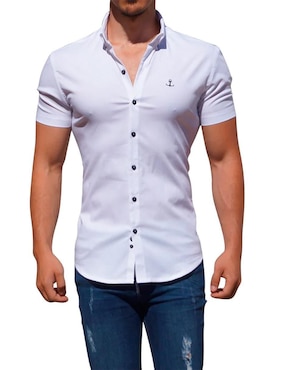 Camisa casual John Leopard para hombre