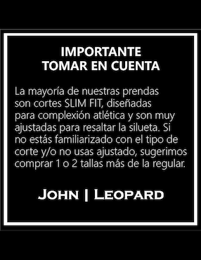 Camisa casual John Leopard para hombre
