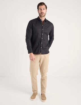 Camisa casual Ábito manga larga para hombre