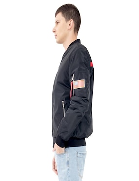 Chamarra bomber Quarry con bolsillos para hombre
