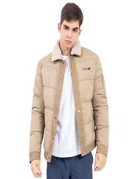 Chamarra acolchada Quarry con bolsillos para hombre