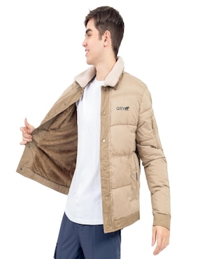 Chamarra acolchada Quarry con bolsillos para hombre