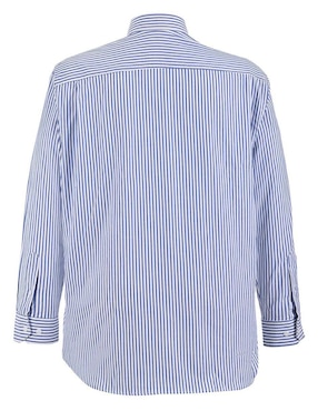Camisa casual Michel Blanc de algodón manga larga para hombre