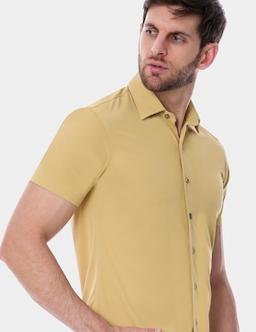 Camisa business casual Vittorio Forti manga corta para hombre
