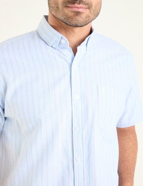 Camisa casual Dioro de algodón manga corta para hombre