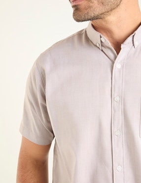 Camisa casual Dioro de algodón manga corta para hombre