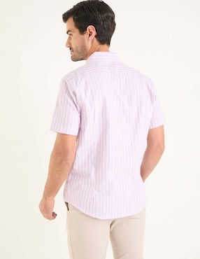 Camisa casual Dioro de algodón manga corta para hombre