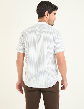 Camisa casual Dioro de algodón manga corta para hombre