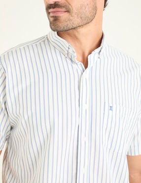 Camisa casual Dioro de algodón manga corta para hombre