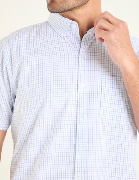 Camisa casual Dioro de algodón manga corta para hombre
