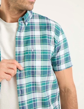 Camisa casual Dioro manga corta para hombre
