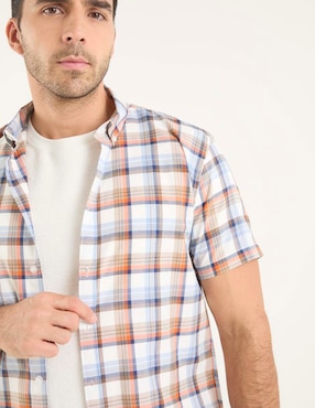 Sobrecamisa casual Dioro manga corta para hombre