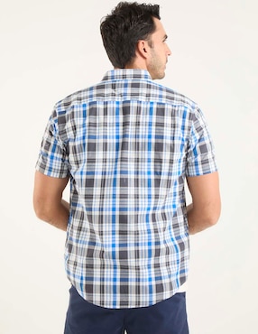 Camisa casual Dioro de algodón manga corta para hombre