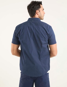 Camisa casual Dioro de algodón manga corta para hombre