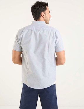 Sobrecamisa casual Dioro de algodón manga corta para hombre