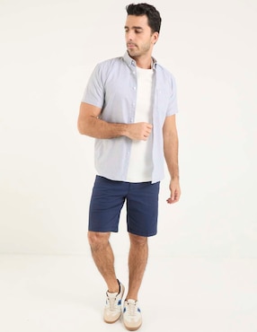 Sobrecamisa casual Dioro de algodón manga corta para hombre