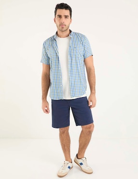 Camisa casual Dioro manga corta para hombre