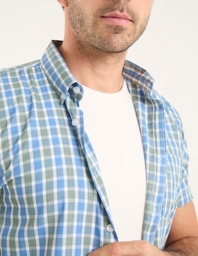 Camisa casual Dioro manga corta para hombre