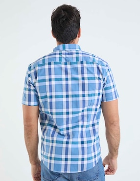 Camisa casual Dioro de algodón manga corta para hombre