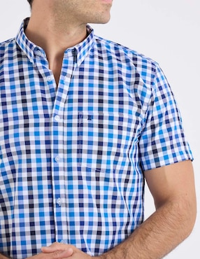 Camisa casual Dioro de bambú manga corta para hombre