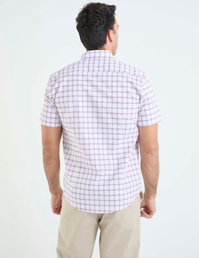 Camisa casual Dioro de algodón manga corta para hombre