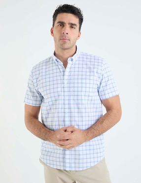 Camisa casual Dioro de algodón manga corta para hombre