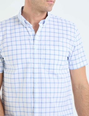 Camisa casual Dioro de algodón manga corta para hombre