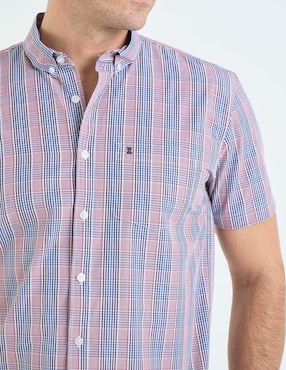 Camisa casual Dioro de bambú manga corta para hombre